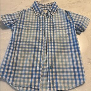Crewcuts Blue and White Plaid Shirt